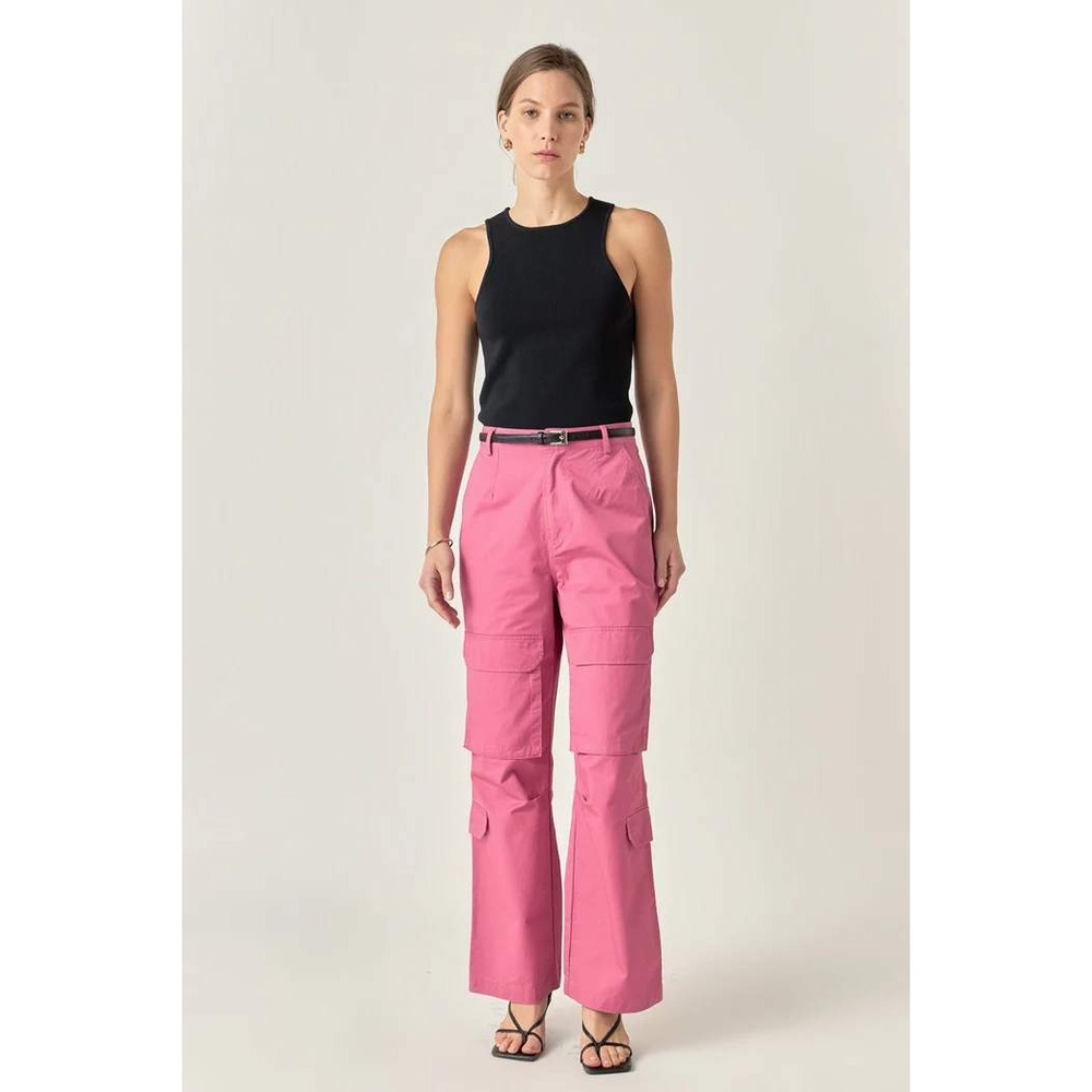English‎ factory  high rise wide leg cargo pants Size Medium